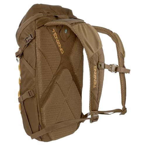 TENZING 1500 Whitetail Day Pack, Buckskin Tan Ultra-Durable Hunting Backpack with 4 Compartments & 10 Organizational Pockets Camo Backpack for Hunting Gear and Equipment - color: Buckskin Tan