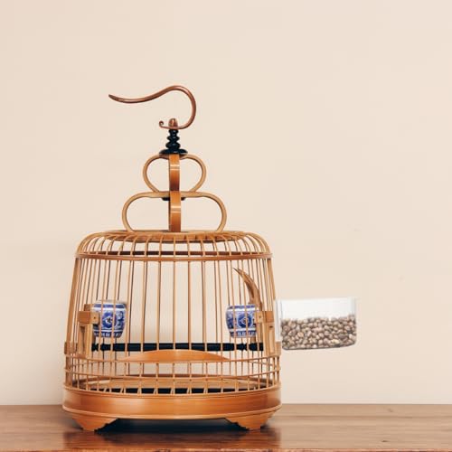 2Pcs Thickened Bird Food Bowl and Transparent Feeding Box for Parrots Plastic Bird Cage Accessories Easy to Install and Clean for Various Pet Birds