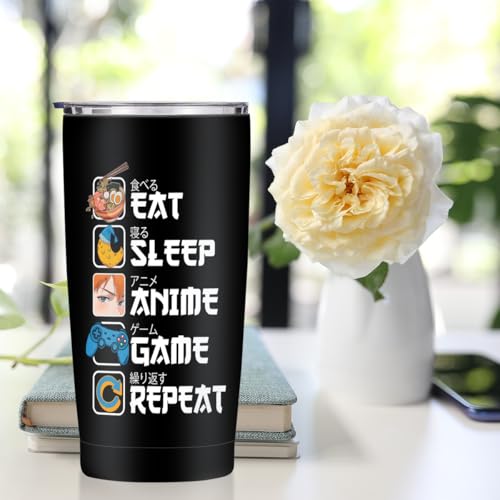 Jztco Anime Gifts Anime Merch 20 oz Tumbler Kawaii Stuff Game Animes Stuff | Manga Coffee Mug Funny Insulated Tumblers Thermal Cup for Birthday Japanese Gifts for Animes Game Lovers Fans Women Men Girls - color: Multi 1303