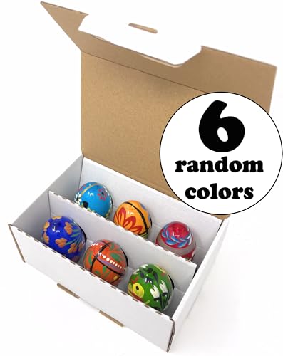 Polish Easter Hand Painted Wooden Eggs (Pisanki) Decorative Eggs for Easter Set of 6 Medium Eggs - size: Set of 6 Medium