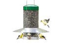Birds Choice Classic Hanging Bird Feeder with Weatherguard Baffle | Squirrel Proof Bird Feeder for Cardinals, Chickadees, Woodpeckers | Sturdy Steel Construction | Backyard Birdseed Dispenser | Green | Squirrel Resistant Steel Construction in Green, for C