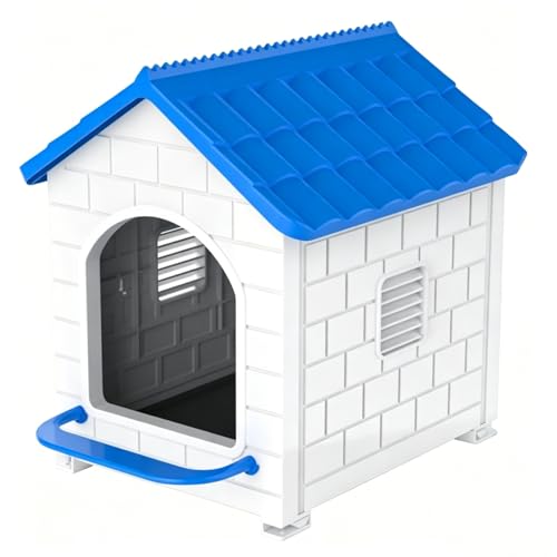 Plastic Chicken Nesting Boxes,Waterproof Wall Mount for Hens,Ducks and Poultry - Blue（with a Washable pad）
