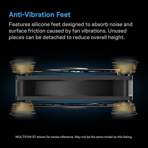 AC Infinity MULTIFAN S2, Quiet 120mm USB Blower Fan | UL-Certified for Receiver DVR Xbox Modem AV Cabinet Cooling - size: S2