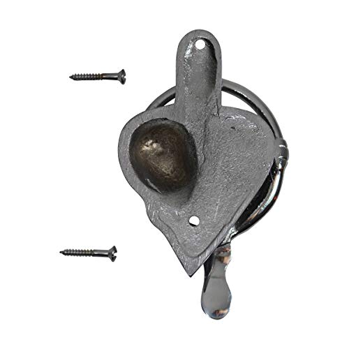 Chrome Kissing Cherubs Door Knocker 4.75" H X 2.75" W Heavy Duty Silver Chrome Plated Solid Brass Metal Front Door Knockers Tarnish Resistant Finish Includes Screws Renovators Supply Manufacturing - color: Chrome Kissing Cherubs