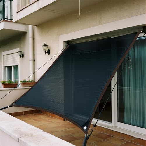 winemana 10x20 FT Garden Shade Cloth Black Mesh Tarp with Grommets | 40% Resistant Sun Shade Netting, for Greenhouse Plants Growing, Pergola Chicken Coop Cover - size: 40%-10 FT x 20 FT