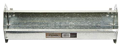 Double-Tuf® Metal Poultry Trough Feeder | Galvanized Steel Poultry Trough Feeder | 18"