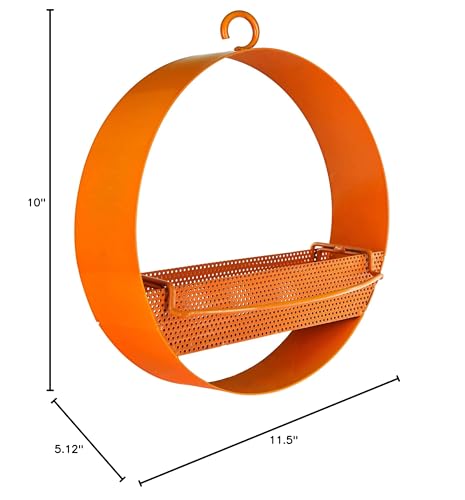 Mosaic Birds Bistro Bird Feeder, Orange, M439-200-O, 1 Piece - color: Orange