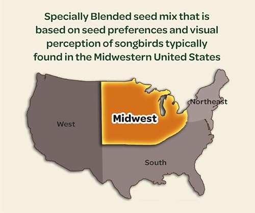 Kaytee Midwest Regional Wild Bird Food, 7 Pound - size: 7 Pound (Pack of 1), style: Midwest