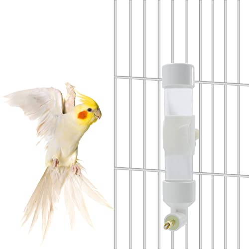 Bird Water Dispenser Parrot Waterer Automatic Bird Water Feeder for Medium Birds Parakeet Cockatiel Conure Caique (Small) - size: Small