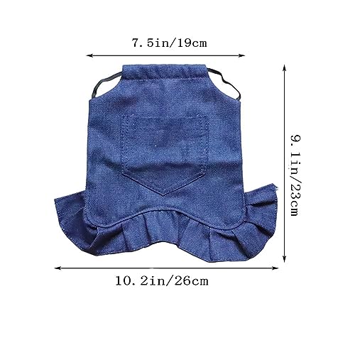 5 Pcs Chicken Saddle Hen Apron with Elastic Straps Denim Hen Feather Protector Jacket Hen Care Supplies