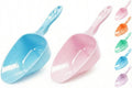 Melamine Pet Food Measuring Scoop, 1 Cup 1/2 Cup 1/4 Cup with Clear Measurement Lines for Dog, Cat, Bird, and Rabbit, Durable, Ergonomic Handle, Dishwasher safe-Baby Blue & Baby Pink - color: Baby Blue, Baby Pink