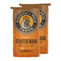 Scratch and Peck Feeds | Starter Mash for Chickens & Ducks | 50 lb Bag | 20.5% Protein, Corn & Soy Free, Fermentable Grains, Certified Organic & Non-GMO Project Verified, Complete Nutrition - size: 50 Pound (Pack of 1), style: Starter Feed