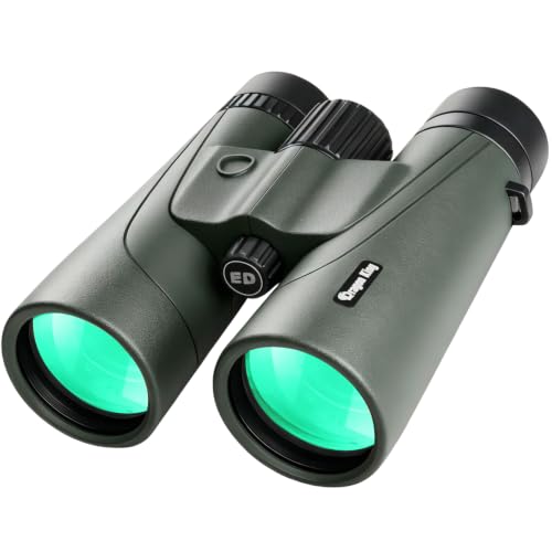 BIBIRE 12x50 Binoculars for Adults, HD Roof Prism Compact Binoculars Large Eyepiece Waterproof Binocular for Cruise Bird Watching Hunting