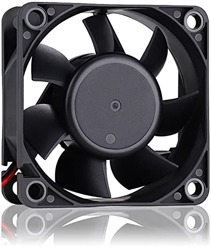 GDSTIME 60mm x 60mm x 25mm 2Pin DC 24V Brushless Cooling Computer Case Fan | 4500 RPM, 6025, 60x60x25mm, Replacement Fan for Refrigerator, Wire Welder, Inverter - size: 60x25mm