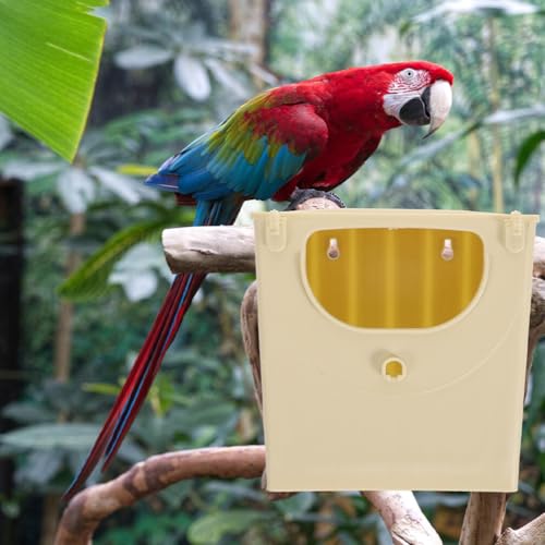 Toddmomy 5PCS Plastic Bird Nesting Box - Professional Parakeet Breeding House for Cage, Safe Hatching Box for Lovebirds, Budgies and Cockatiels, Easy to Install & Clean