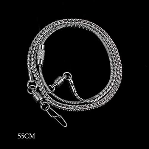 Alipis Parrot Foot Chain Ankle Ring 21.65 Inch Thin Stainless Steel Bird Anklet for Cockatiels Peonies Lovebirds Anti-Off Durable Pet Harness