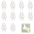 10 Pieces Millet Holder for Bird Cages, White Plastic Fruit, Vegetable, Snacks Food Feeder Clips Cuttlebone Holder for Small Bird Parrot Parakeet Budgie Cockatiel Conure Cockatoo Macaw Cage Accessorie - color: White