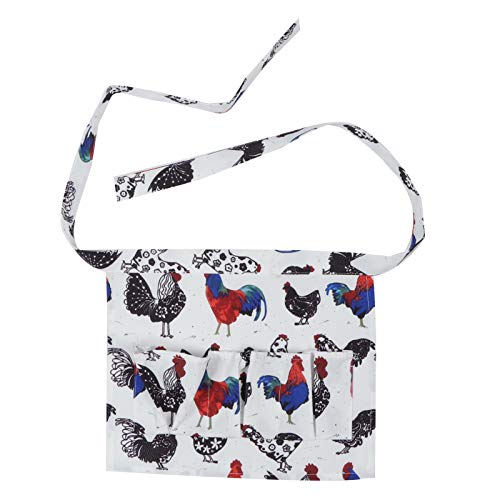 Eggs Collecting Apron with 8 Reinforced Pockets – Hands Egg Gathering Apron for Chicken Duck Goose Quail Eggs – Farmhouse Coop Kitchen Utility Size M (2 S)