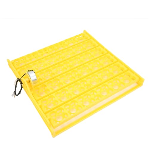 Akozon 156pcs Fully Automatic Egg Incubator Tray Durable Plastic Egg Turner for Chicken, Duck, and Quail (110V)