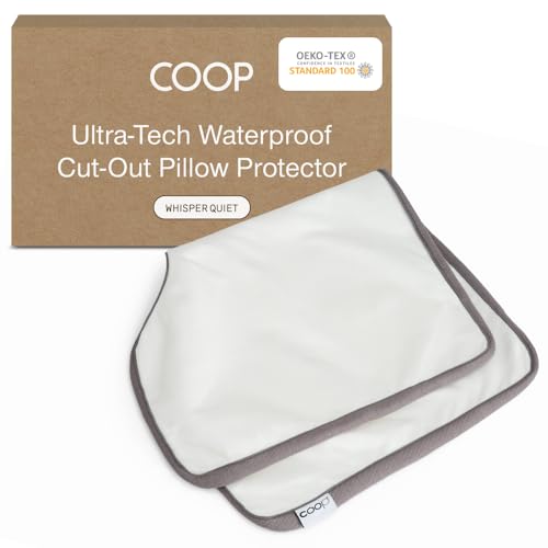 Coop Home Goods Ultra-Tech Waterproof Cut-Out Pillow Protector – Zippered Cover for Cut-Out Pillows, King Size, Oeko-Tex Certified, Breathable, Machine Washable - size: Cut-Out King