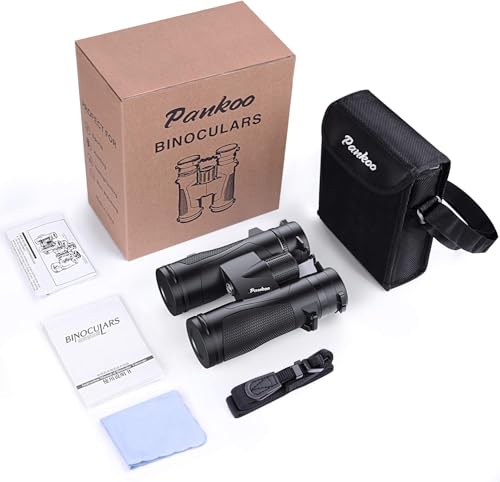 Monocular 12x42 Roof Prism Binoculars for Adults -Monoculars for Adults High Power with BAK4 Prism & FMC Lens, Suitable for Bird Watching Hunting Hiking Camping - color: black