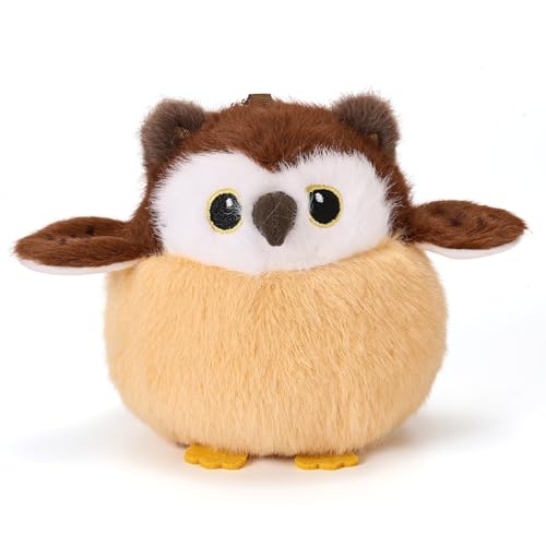 Cute Owls Plushies Soft Bird Owl Stuffed Animal Toy Gift for Kids | Bag Pendant Little Owls Stuffed Animals Plush Toy Christmas Birthday Valentine's Day Gift for Girlfriends Boyfriends - color: Owl