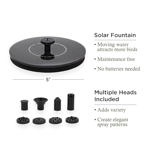 Good Directions Polished Fired Copper Bird Bath with Fountain on Garden Pole 18" - style: Fired w/ Fountain