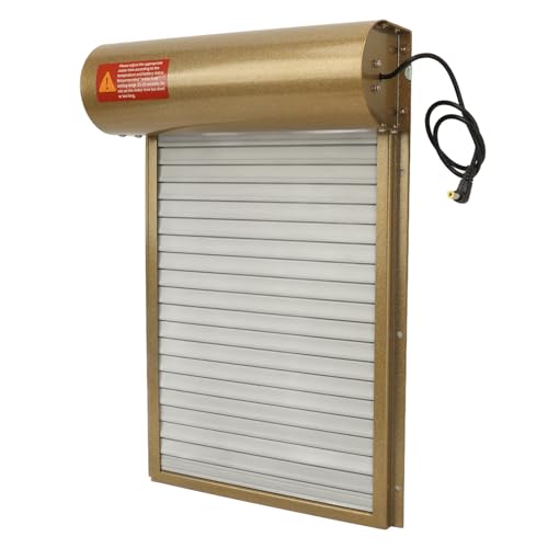 Automatic Chicken Coop Door Opener Battery Powered Timer LED Display with Programmable Controller for Chicken Duck Goose Poultry Coop (Gold) - color: Gold