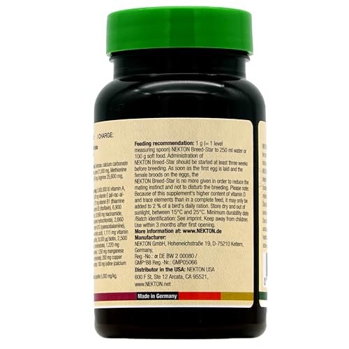 Nekton Breed-Star Breeding Supplement for Birds 70g / 2.47oz, Off White - size: 70g
