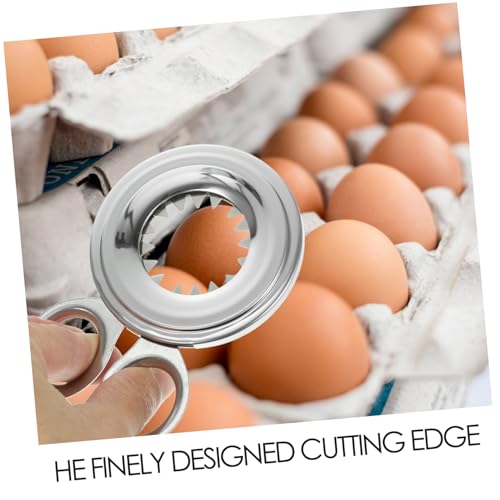 SHOWERORO Stainless Steel Egg Separator Tool Manual Egg Cracker and Topper for Quick Opening of Versatile Kitchen Gadget