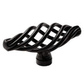 Cosmas 10 Pack 9991FB Flat Black Cabinet Hardware Birdcage Knob - style: 10 Pack