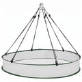 FoldTier 1 Piece Bird Seed Catcher Tray Hanging Round Mesh,30 Inch | Platform Under Feeders for Outdoor Use, Hoop Catches Bird Seed Spillage, Metal Frame Mesh Base, Fits Hummingbird Bee Feeders - size: 30 Inch