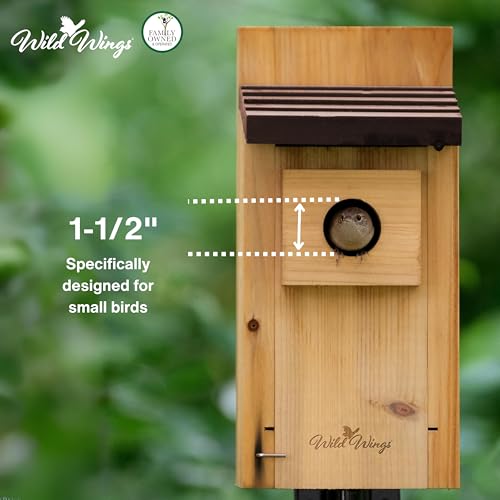 Wild Wings WWCH3 Cedar Blue Bird Box House,(Pack of 4) - size: Bluebird Box House (Pack of 4)