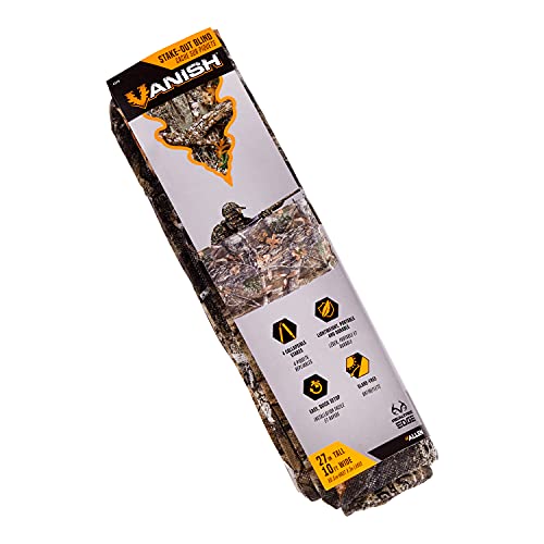 Allen Company Portable Ground Blind for Turkey and Deer Hunting - Outdoor Shooting Gear - Comes with Stakes for Easy Set Up - Realtree Edge Camo - 10" L x 27" H
