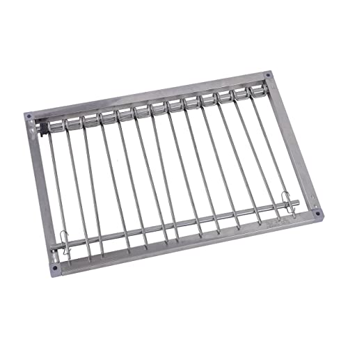 1PC Bird Cages Pigeon Trap Door Stainless Steel Wire Bars Frame Entrance U-Trap for Pigeon Birds House Door (39 * 26 cm) | Stainless Steel Wire Frame Entrance for Pigeon House Doors, Secure U Trap Design Helps Capture and Manage Bird Entry - size: 15.4"L