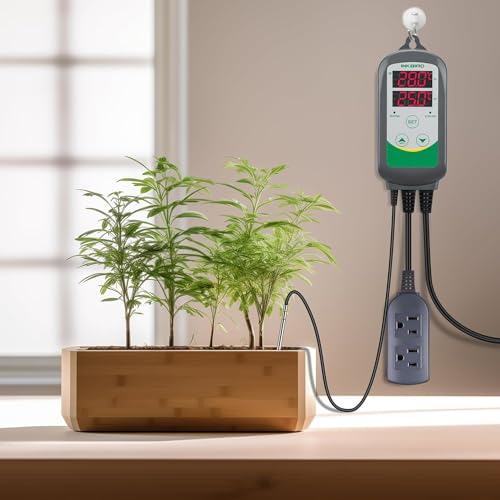 Inkbird WiFi ITC-308 Digital Temperature Controller Thermostat | Remote Monitoring Controlling for Home Brewing Fermentation Breeding Incubation Greenhouse - size: WiFi ITC-308