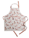 Maison d' Hermine Aprons for women with Pocket 100% Cotton (27.50"x31.50") | Adjustable Neck Strap & long ties Apron Men Chef Wedding Cooking Gardening Server Maid - color: 030 - Free Horse