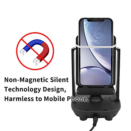 [2 Sets] Steps Counter Compatible for Po-ke-mon Go Walker Phone Swing Accessories [Mute Version] Egg hatcher Rocker Quick Steps Earning Device[Support 4 Phones Black]