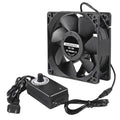 DORHEA 120mm Fan 120mm x 38mm 110V 220V AC Powered Cooling Fan with Speed Controller 3V to 12V 1238 AC for Cooling Ventilation Exhaust Projects