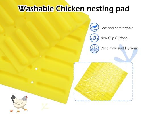 Chicken Nesting Box, Waterproof Hens Nesting Boxes with Chicken Nesting Pads for Laying Eggs, Wall Mount Nesting Boxes for Chickens, Duck, Rabbit, Poultry (Blue) - color: blue, size: 15.7"D x 14.3"W x 17.3"H