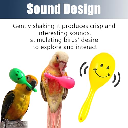 Parrot Toys Bird Foot Toys with Rattles for Small Birds 15 Pack | Parrot foot toys with rattles for conures, cockatiels, parakeets, lovebirds and other small to medium birds. Colors may vary.