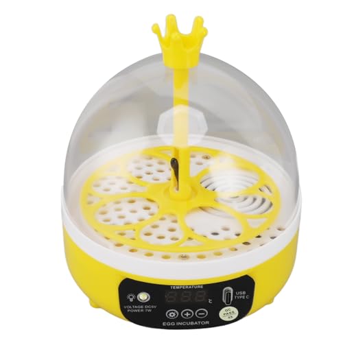 Haofy Mini Egg Incubator Automatic Temperature Humidity Control Chickens Ducks Pigeons Candler (Auto Turning)