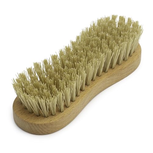 Konex Heavy-Duty Peanut-Shaped Brush 2-Pack, Durable and Long-Lasting Design for Tough Surfaces, Home and Industrial Use