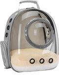 Bubble Cat Carrier Backpack, Transparent Pet Carrier Backpack for Small Puppy and Bunny, Space Capsule Bubble Cat Backpack Carrier, Airline Approved - color: Grey
