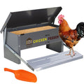 XINYI Chicken Treadle Feeder,12 Lbs Metal Treadle Feeder, No Waste & Rodent Proof Chicken Feeder with Weatherproof Lid, Suitable for Bantams, Poultry, Pheasants - 1.7Gallon Capacity - size: 1.7Gal