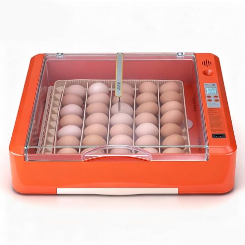 VEVOR 36 Egg Incubator, Automatic Egg Turner with LED Candler & Water Tray, Temperature & Humidity Control, 360° View Clear Window, Poultry Eggs Incubators for Hatching Chicks Ducks Goose Quails - size: 36 Eggs