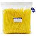 Zip Ties, 500pcs Yellow Zip Ties 8 Inch, Plastic Ties Small Zipties Cable Tie Wraps, Multi-Purpose Cable Management Ties, Self-Locking Ziptie for Office and Home(Can bear 30lb) - color: Yellow, size: 8" (500 Pack)