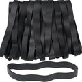 AIWOQI Rubber Bands Long Size 107 Heavy Duty Big Wide Rubber Band 30pcs | Elastic Bands for Office Supply Trash Can File Folders Litter Box Rubber Bands Black - color: Black