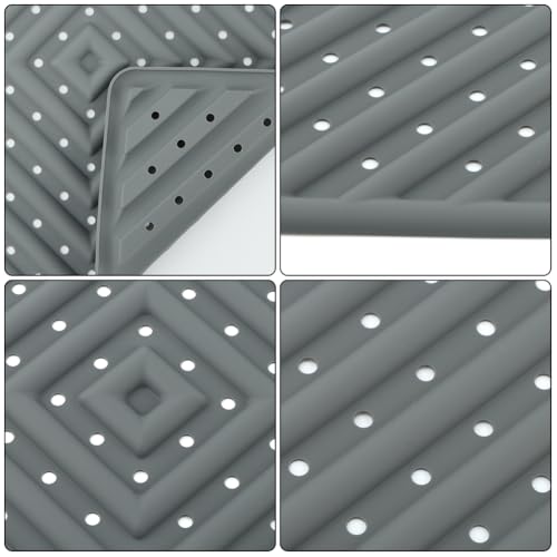 4Pcs Washable Chicken Nesting Box Pads for Laying Eggs, Reusable Bedding Nest Box Liners, Nesting Pads for Chicken Coop, Grey 12''x12''