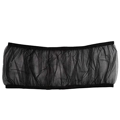 Hakeeta Bird Cage Skirt, Mesh Bird Seed Catcher, Airy Net Cover, Soft Nylon Ventilated Skirt Traps Seed Guard for Parrots with Adjustable Drawstring (Large Size-XL, Black) - color: Black